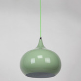 Retro Glow Mini Kirke 1 Light Pendant in Light Green