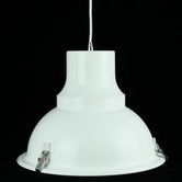 Retro Glow White Bronte 1 Light Aluminum Pendant