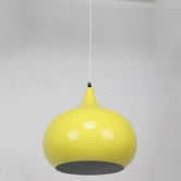 Retro Glow Luminous Yellow Sellicks 1 Light Metal Pendant
