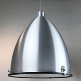 Retro Glow Nestor Pendant Light in Aluminium