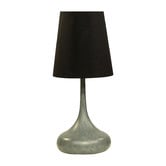 Retro Glow Xen Light Grey Metal Table Lamp
