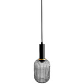 Retro Glow Smokey Black Memories Pendant Light