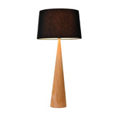 Retro Glow Bior Rubberwood Table Lamp