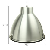 Retro Glow Orion Pendant Light in Aluminium
