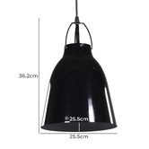 Retro Glow Curl Curl 1 Light Steel Pendant
