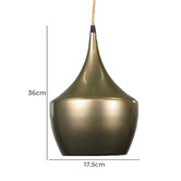 Retro Glow Duranbah 1 Light Aluminum Pendant 