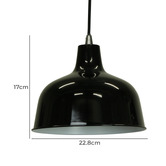 Retro Glow Jones 1 Light Metal Pendant