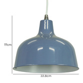 Retro Glow Jones 1 Light Metal Pendant