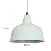Retro Glow Jones 1 Light Metal Pendant