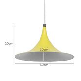 Retro Glow Red Trinity 1 Ligh Metal Pendant Light