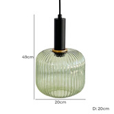 Retro Glow Green Memories Pendant Light