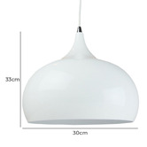 Retro Glow White Sellicks 1 Light Metal Pendant 