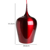 Retro Glow Red Blueys  1 Light Aluminum Pendant