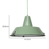 Retro Glow Light Green  Coogee 1 Light Aluminum Pendant