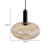 Retro Glow Memories Orange Aluminium Pendant Light