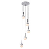 Retro Glow Edison 5 Light Pendant