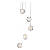 Retro Glow Clerk 5 Light Pendant