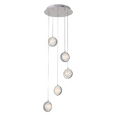 Retro Glow Clerk 5 Light Pendant
