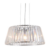 Retro Glow Braun 5 Light Pendant