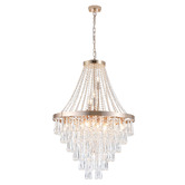 Retro Glow Dowling Crystal Chandelier