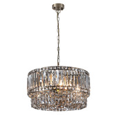 Retro Glow Bausman 6 Light Crystal Chandelier