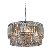 Retro Glow Bausman 6 Light Crystal Chandelier