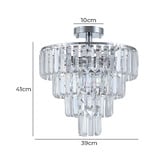 Retro Glow Philo Crystal Tiered 6 Light Pendant