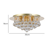 Retro Glow Rosling 35cm Crystal Ceiling Light