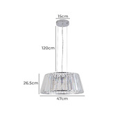Retro Glow Braun 5 Light Pendant