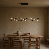 Retro Glow Viggo Abstract Aluminium LED Pendant Light