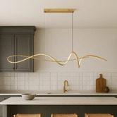 Retro Glow Hammond Abstract Aluminium LED Pendant Light