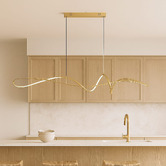 Retro Glow Hammond Abstract Aluminium LED Pendant Light