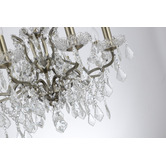 Retro Glow Tamara Iron &amp; Crystal 8 Light Chandelier