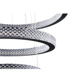 Retro Glow Jones Iron &amp; Acrylic LED 3 Tier Pendant Light
