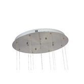 Retro Glow Betsy Iron &amp; Glass LED 13 Light Pendant