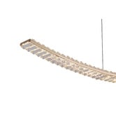 Retro Glow Arlette Iron &amp; Crystal LED Pendant Light