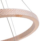 Retro Glow Jones Iron &amp; Acrylic LED 3 Tier Pendant Light