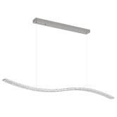 Retro Glow Arlette Iron &amp; Crystal LED Pendant Light
