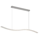Retro Glow Arlette Iron &amp; Crystal LED Pendant Light