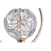 Retro Glow Deborah Iron &amp; Crystal LED Pendant Light