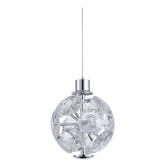 Retro Glow Bridget Iron &amp; Crystal LED Pendant Light
