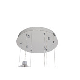 Retro Glow Bridget Iron &amp; Crystal LED 6 Light Pendant