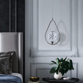 Retro Glow Deborah Iron &amp; Crystal LED Pendant Light