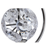Retro Glow Deborah Iron &amp; Crystal LED Pendant Light