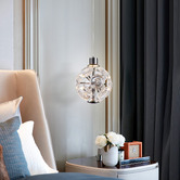Retro Glow Bridget Iron &amp; Crystal LED Pendant Light