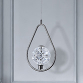 Retro Glow Deborah Iron &amp; Crystal LED Pendant Light