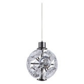 Retro Glow Bridget Iron &amp; Crystal LED Pendant Light