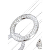 Retro Glow Natalie Iron &amp; Crystal LED 9 Light Pendant