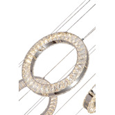 Retro Glow Natalie Iron &amp; Crystal LED 9 Light Pendant