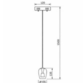 Retro Glow Betsy Iron &amp; Glass LED Pendant Light